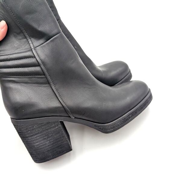 Korks Moergan Side Zip Boots Square Toe Women's Black Size US10M EU40.5 - Picture 10 of 14